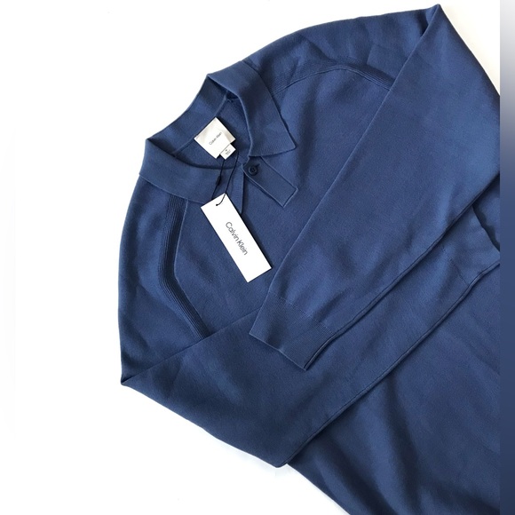 Calvin Klein Black Polo Shirt Classic Fit Med NWT - Picture 4 of 7